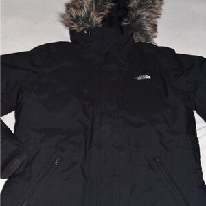 North Face 550 Women’s Hyvent Goose Down Winter Jacket Coat Black VGUC Medium